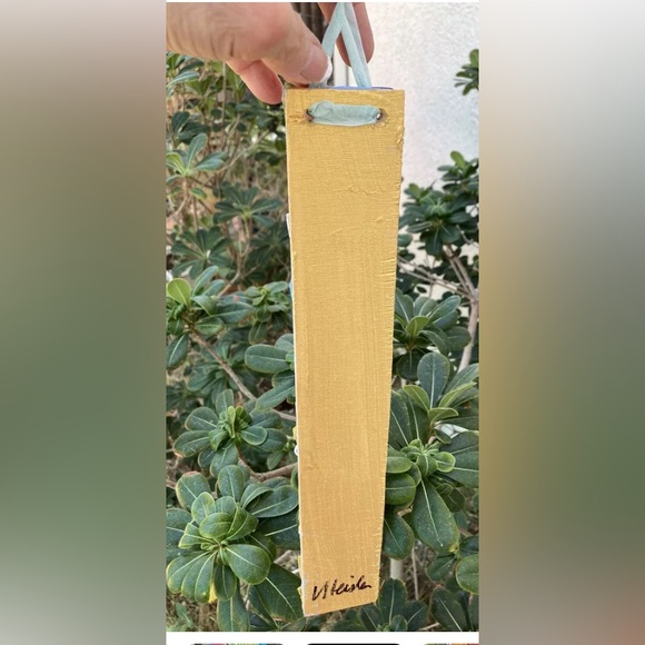 Handmade Polymer Clay Mosaic Art “Protected”  Plaque Original On Wood  12”x 2” - Picture 6 of 10